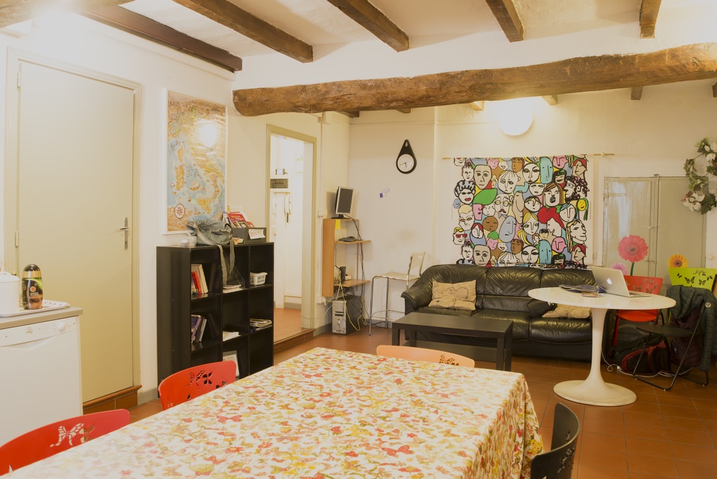 Terrazzo del Bed and Breakfast nel centro di Bologna